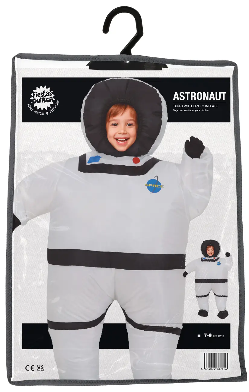 Oppustelig astronaut – kostume til børn