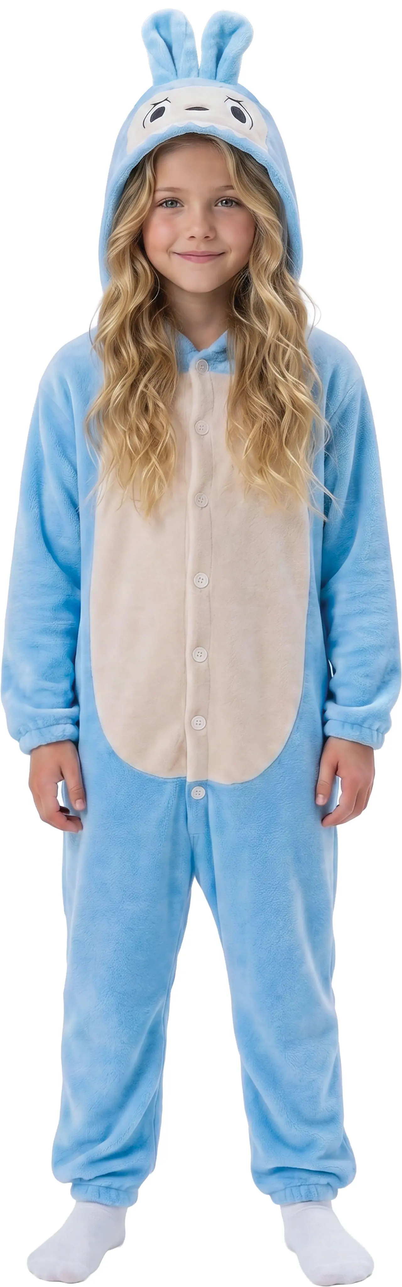 Blå Lulu-monsterpyjamas – kostume til børn