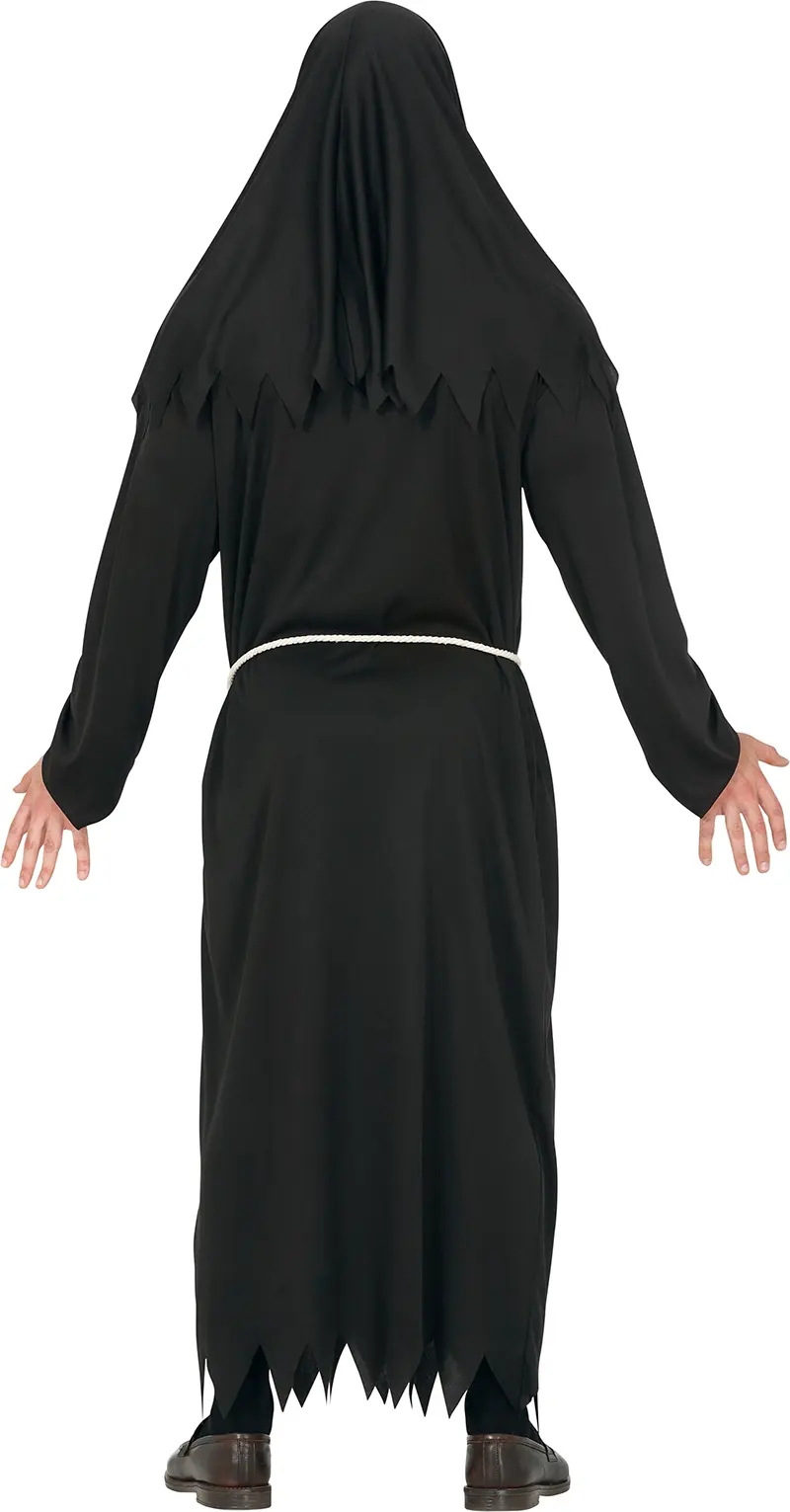 Munk – kostume til herrer, hvid og sort