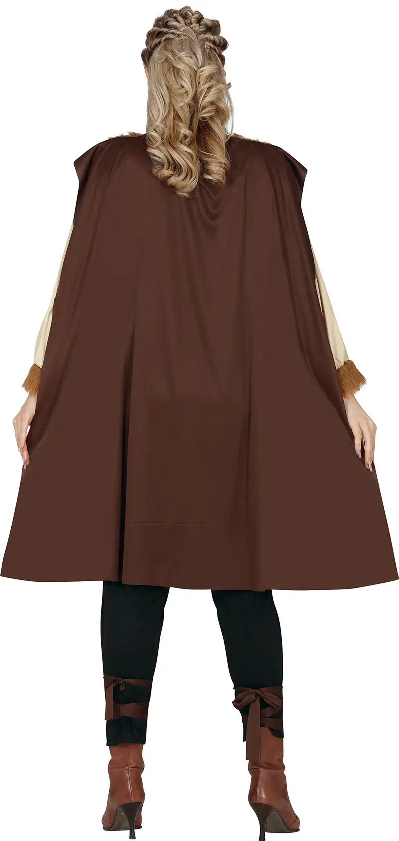 Viking – kostume til damer, brun og beige