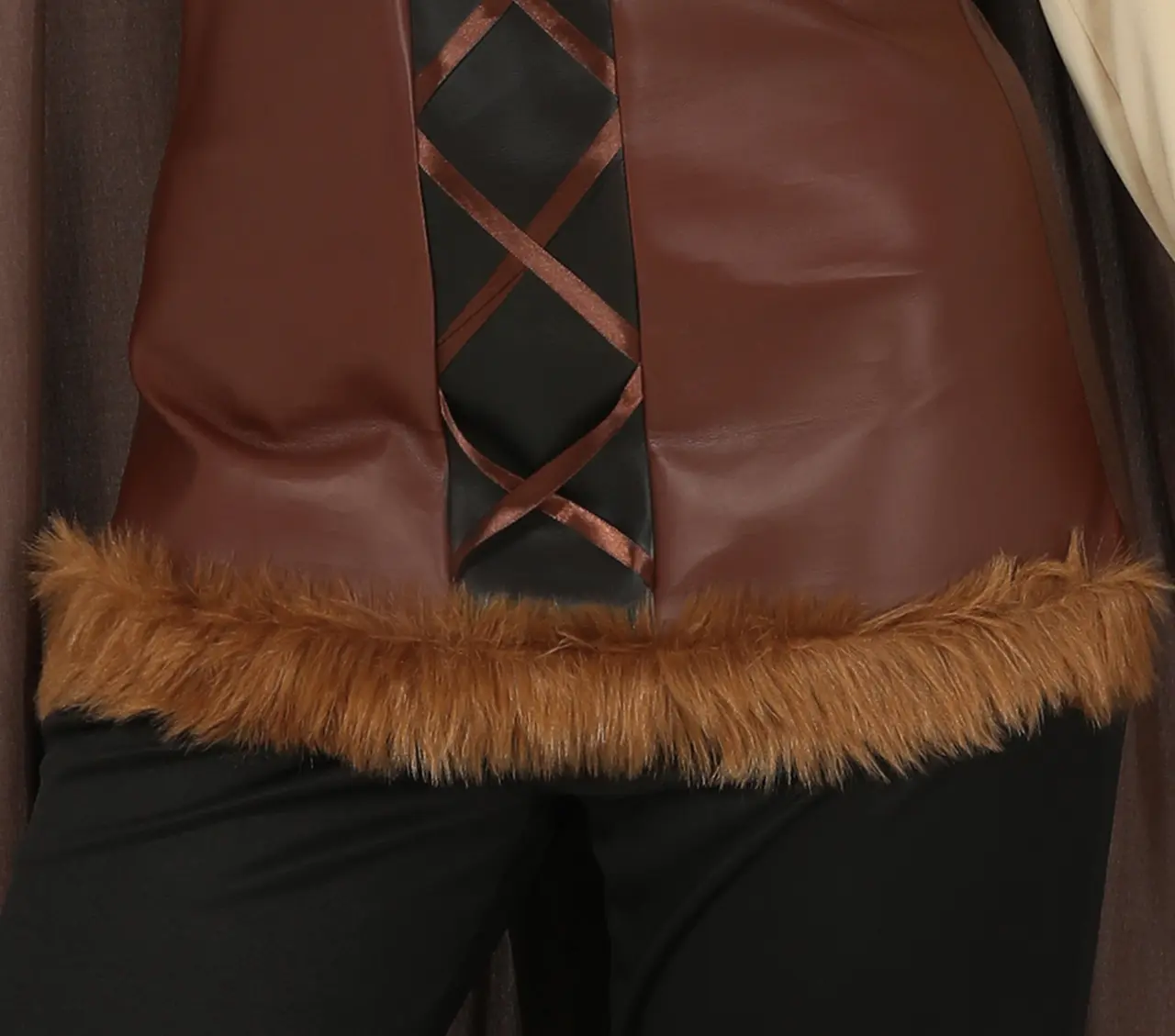 Viking – kostume til damer, brun og beige