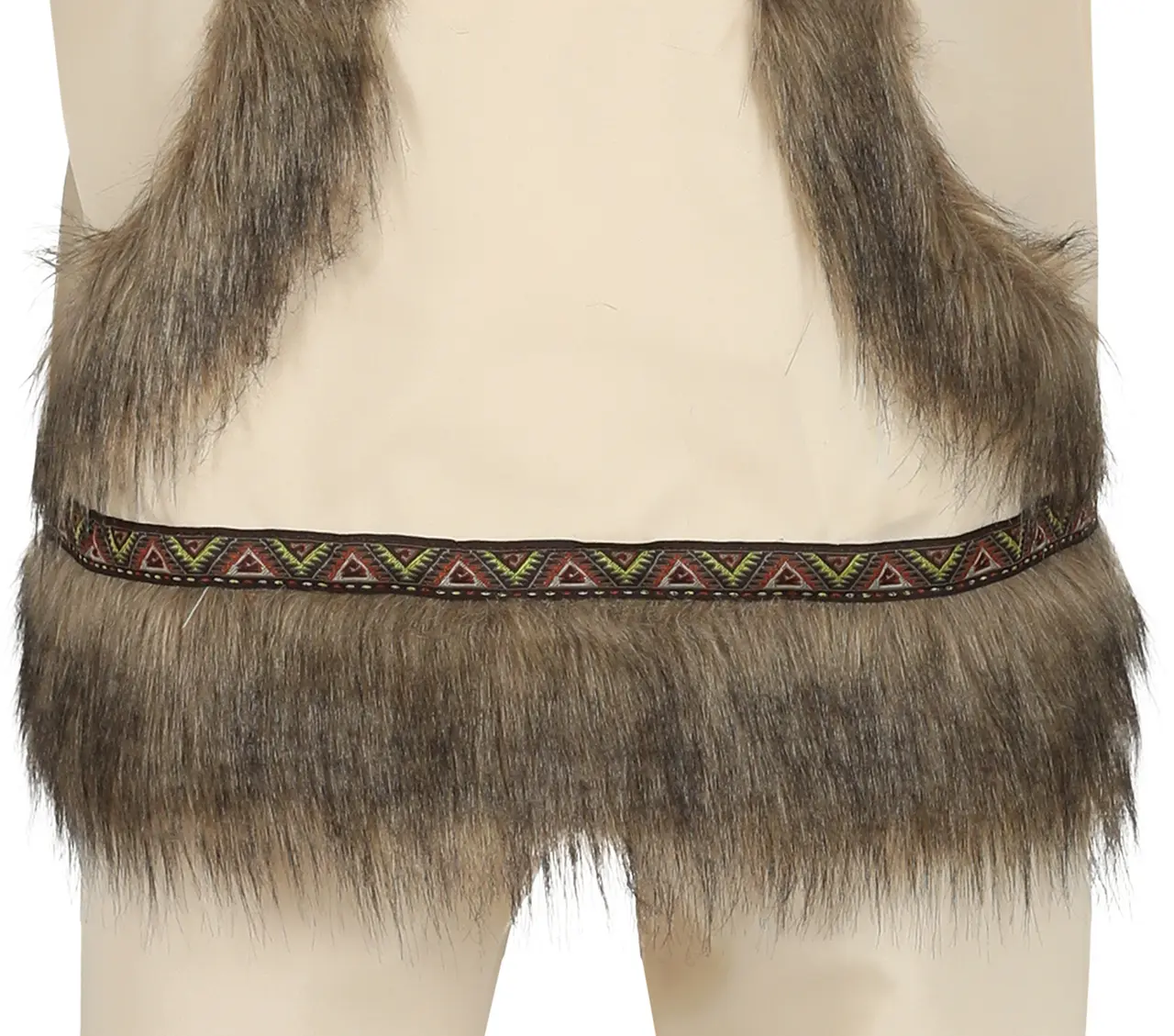 Inuit – kostume til herrer, beige og brun