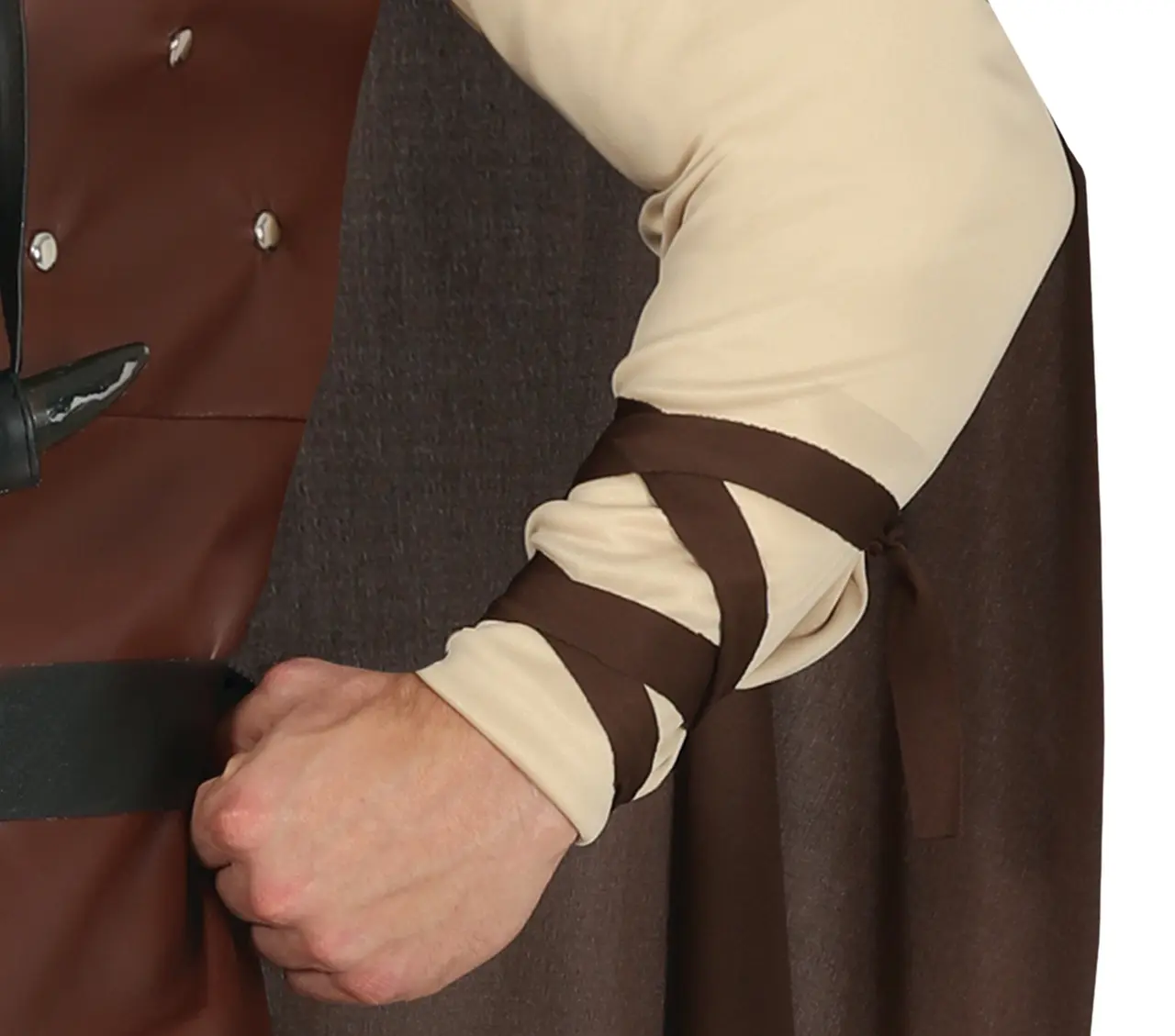 Viking – kostume til herrer, brun og beige