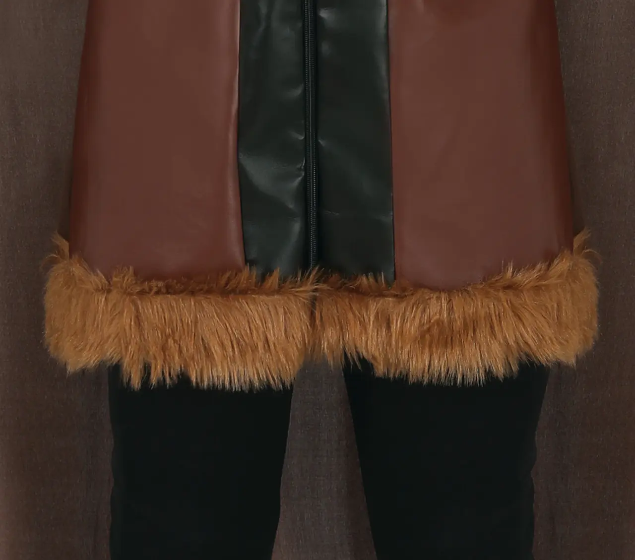 Viking – kostume til herrer, brun og beige
