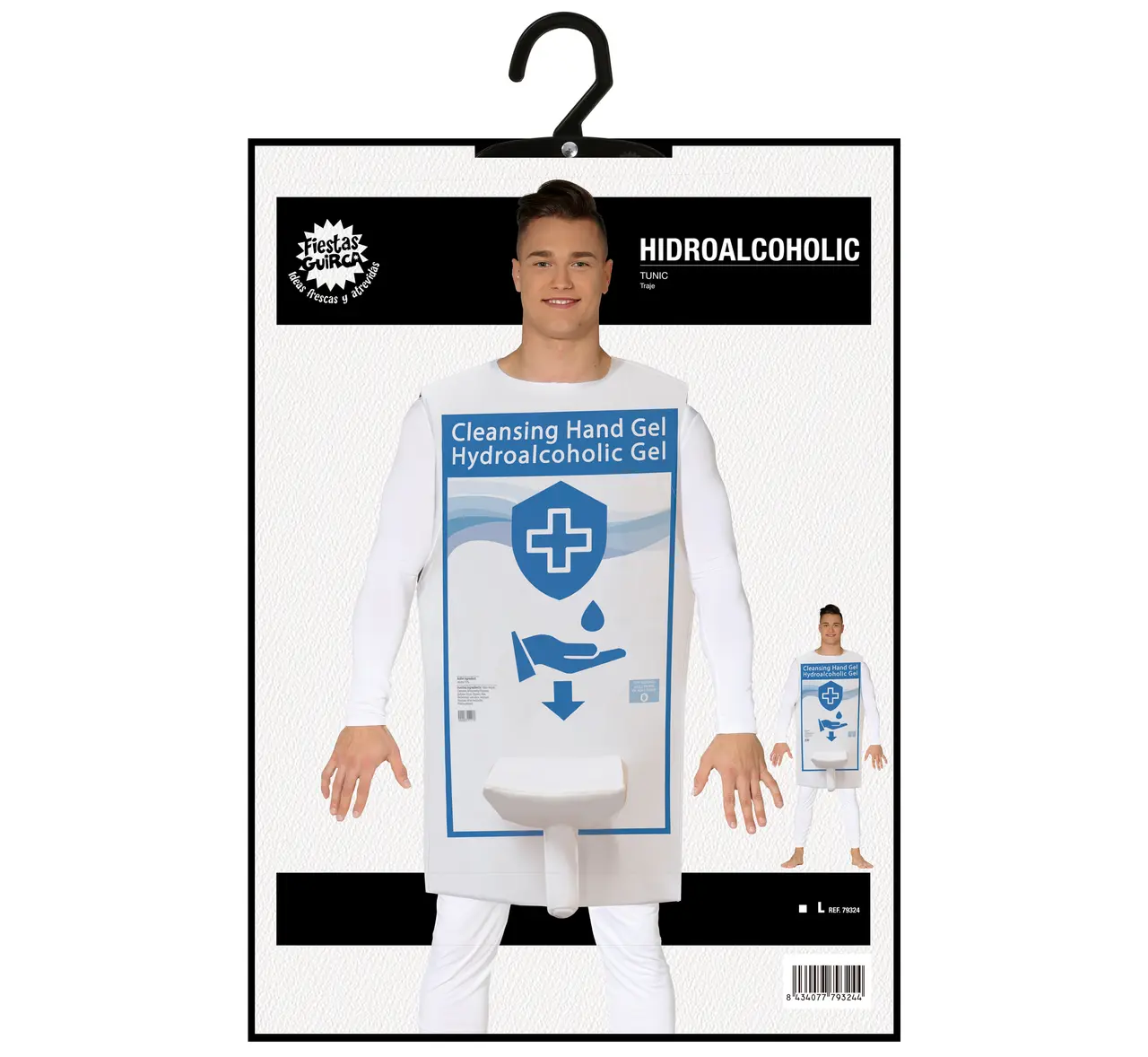 Håndspritdispenser – kostume til herrer