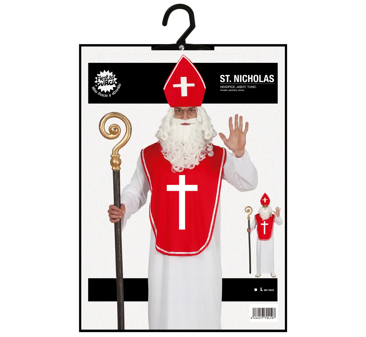 Sankt Nikolaus – kostume til herrer, model 79419