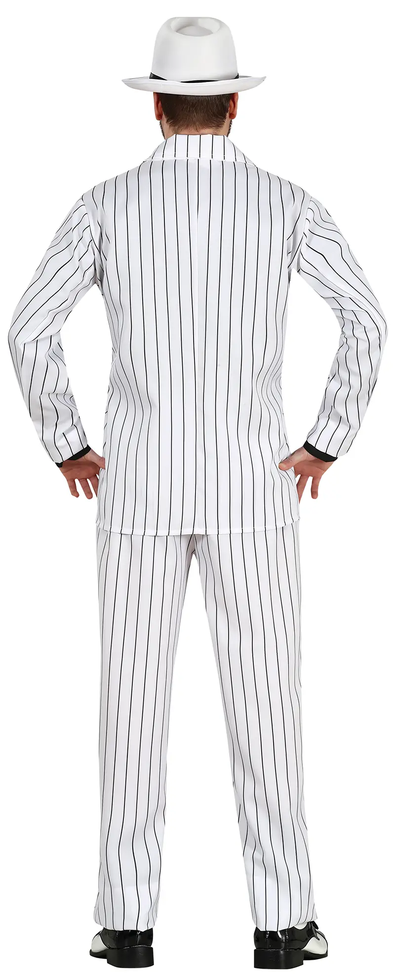 Gangster – kostume til herrer, hvid