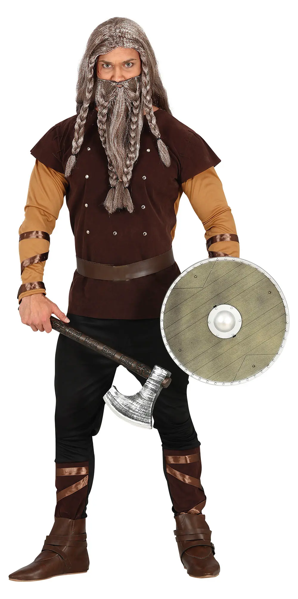 Viking – kostume til herrer, brun