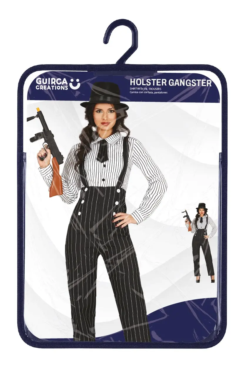Gangster – kostume til damer, model 79657