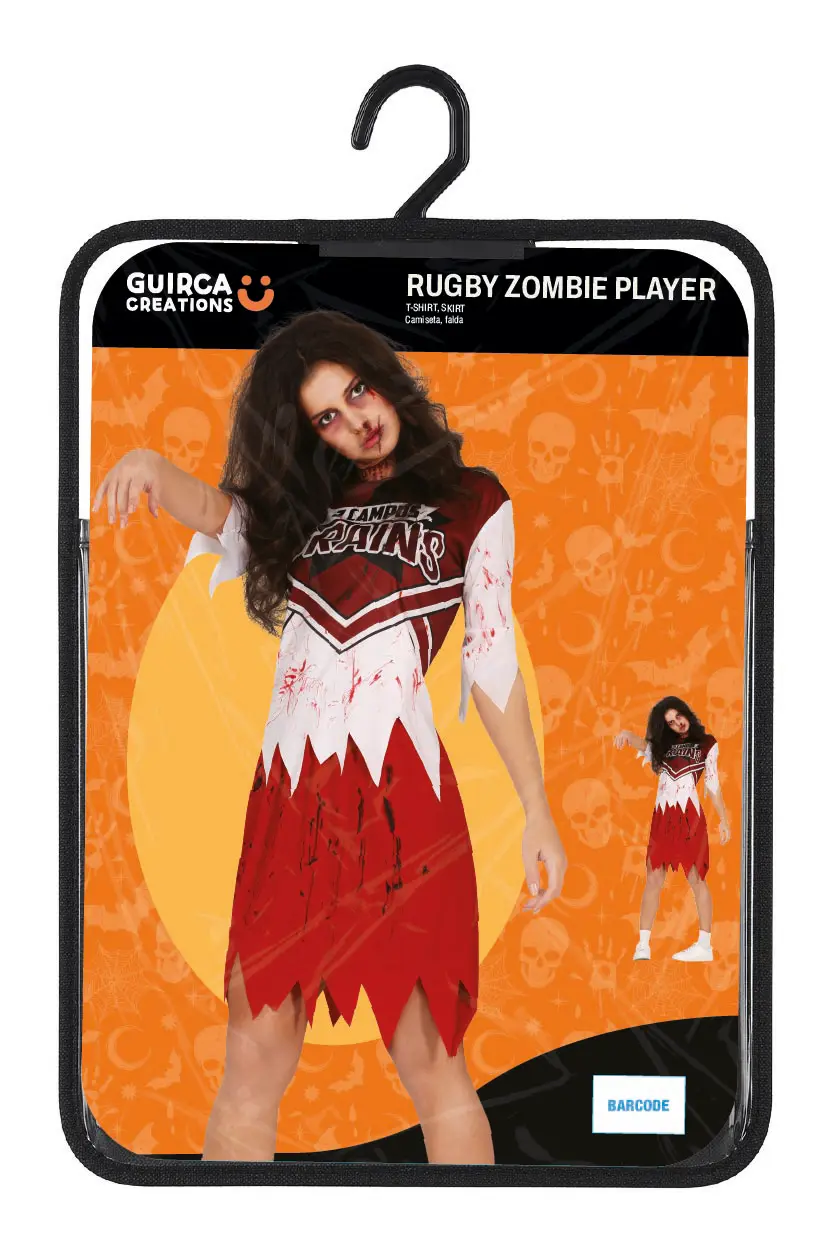 Zombie-rugbyspiller – kostume til damer