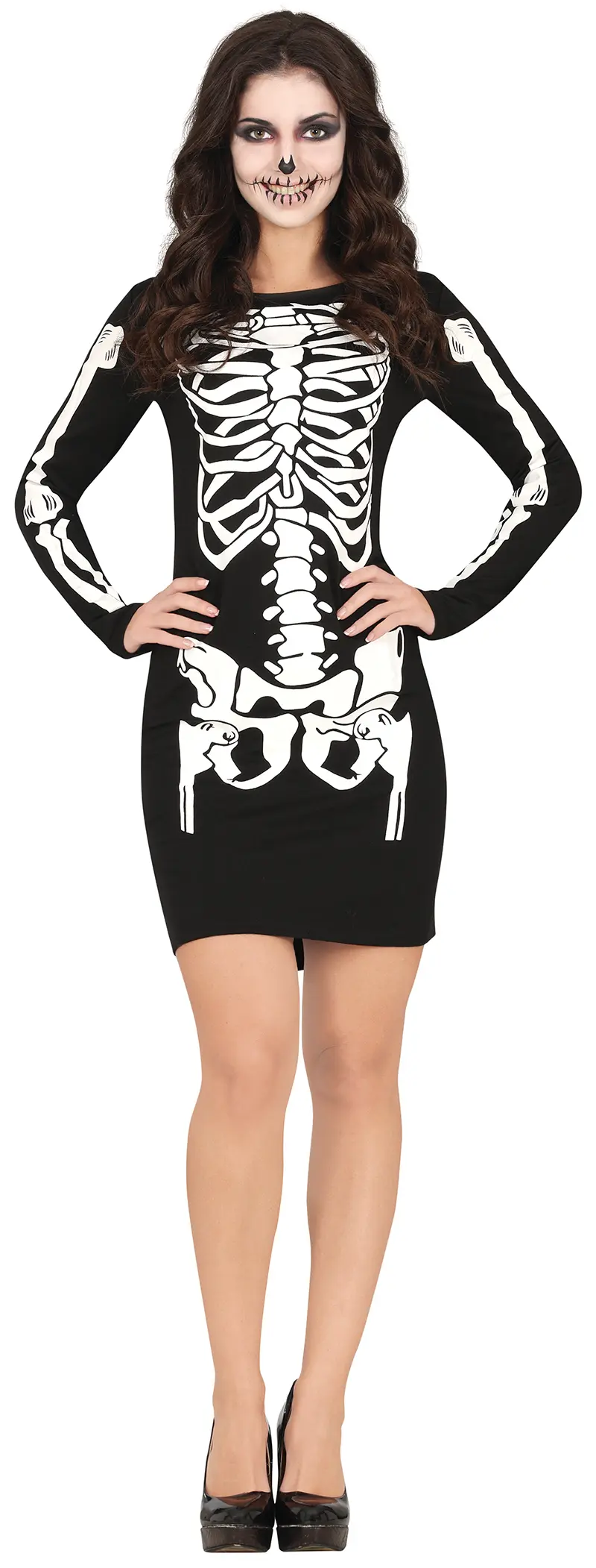 Skeletkjole – kostume til damer
