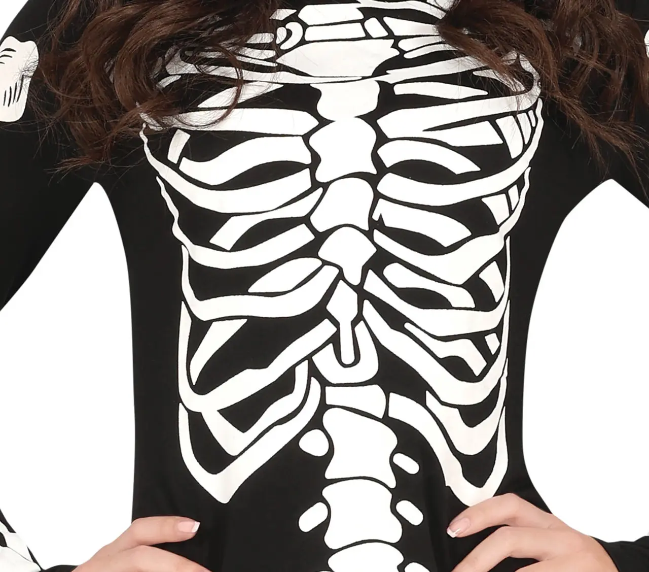 Skeletkjole – kostume til damer