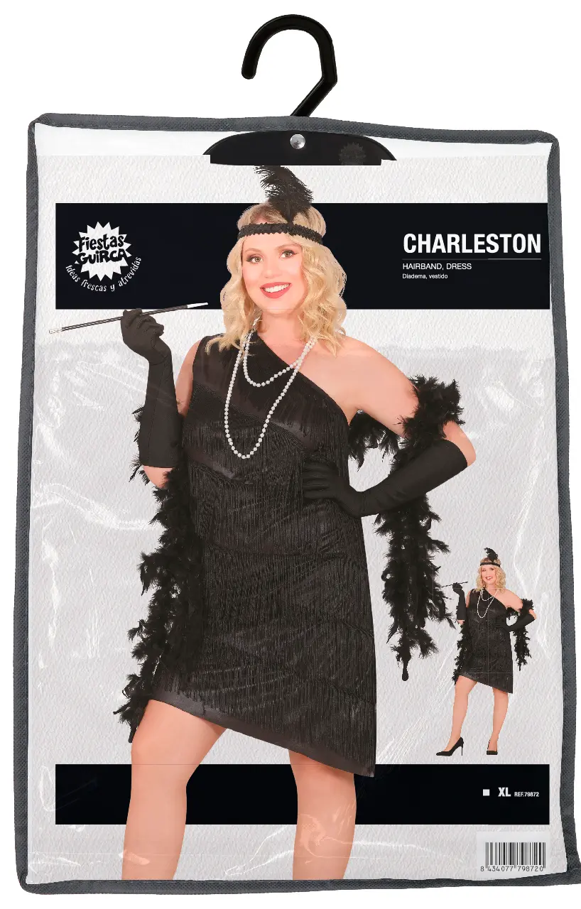 Charleston – kostume til damer, sort