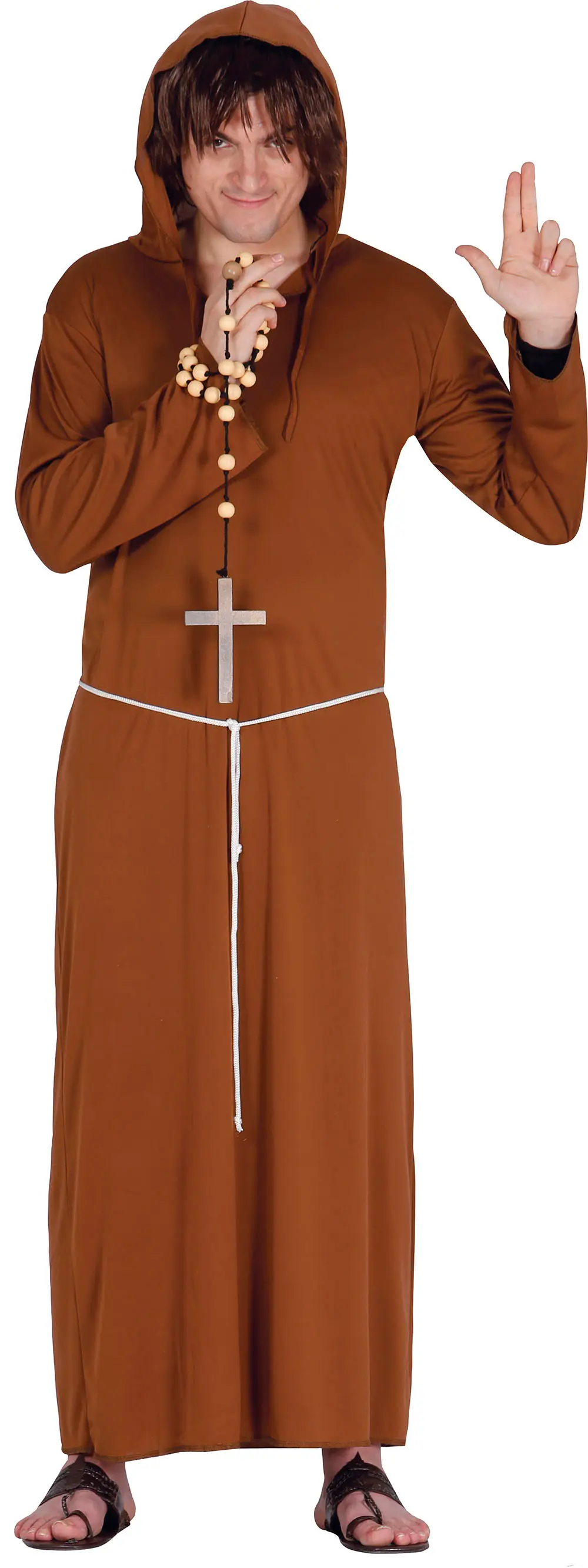 Munk – kostume til herrer, brun, model 80032