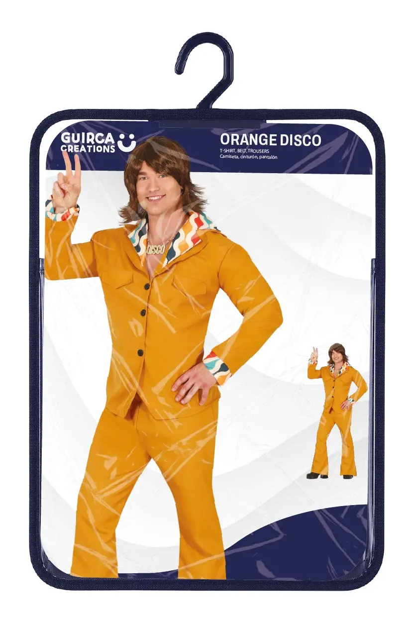 Orange 70'er – kostume til herrer