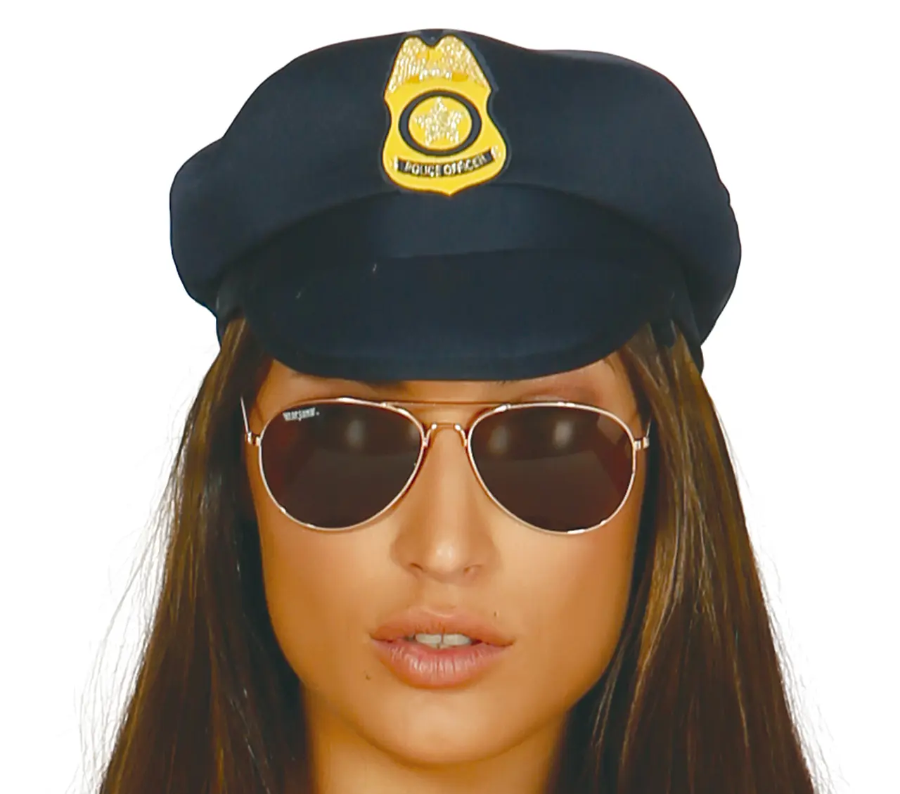 Politi – kostume til damer, blå og sort, model 80168