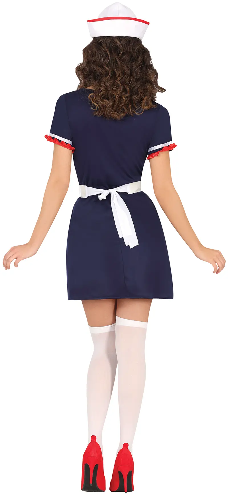 Matros – kostume til damer, blå og hvid, model 80408