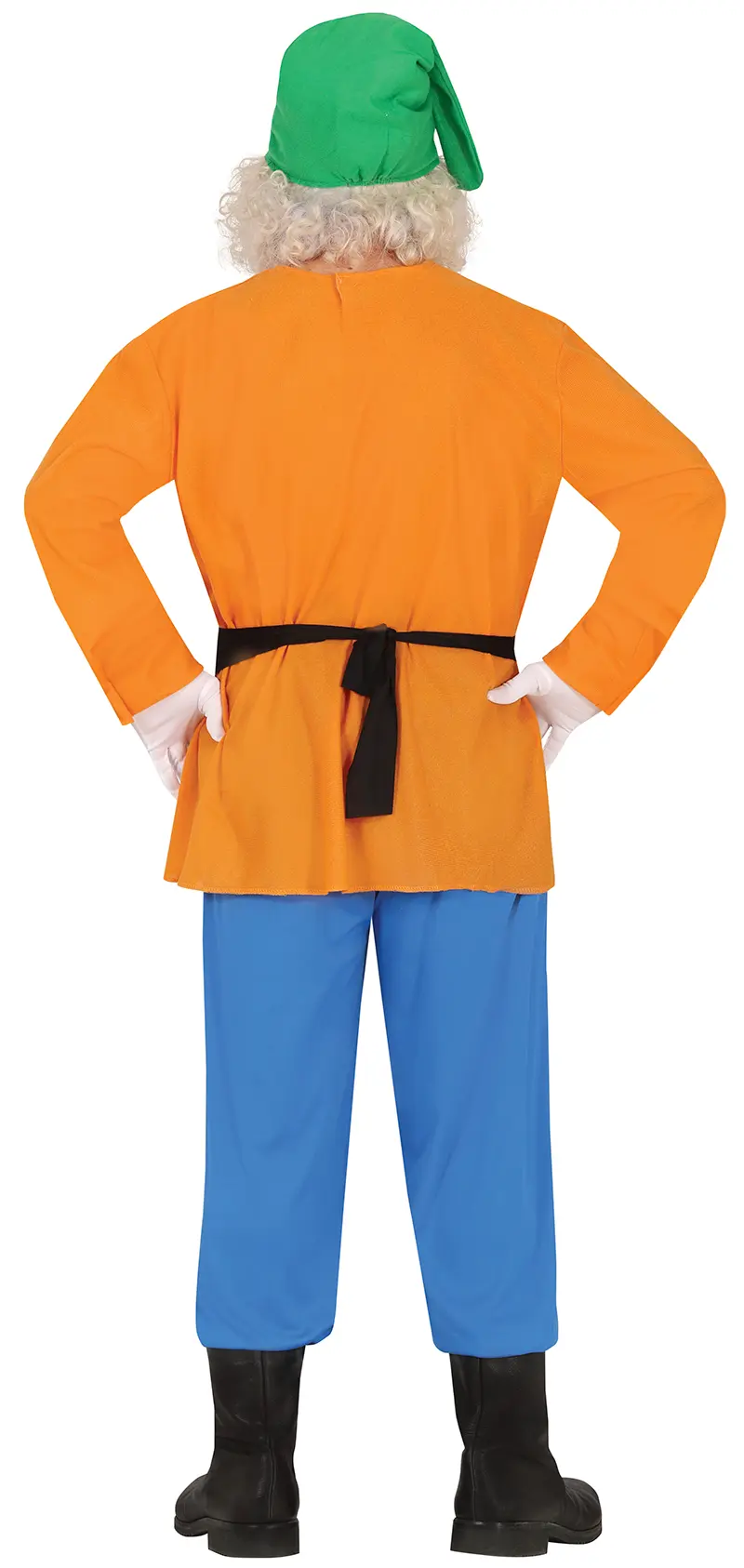 Dværg – kostume til herrer, orange og blå
