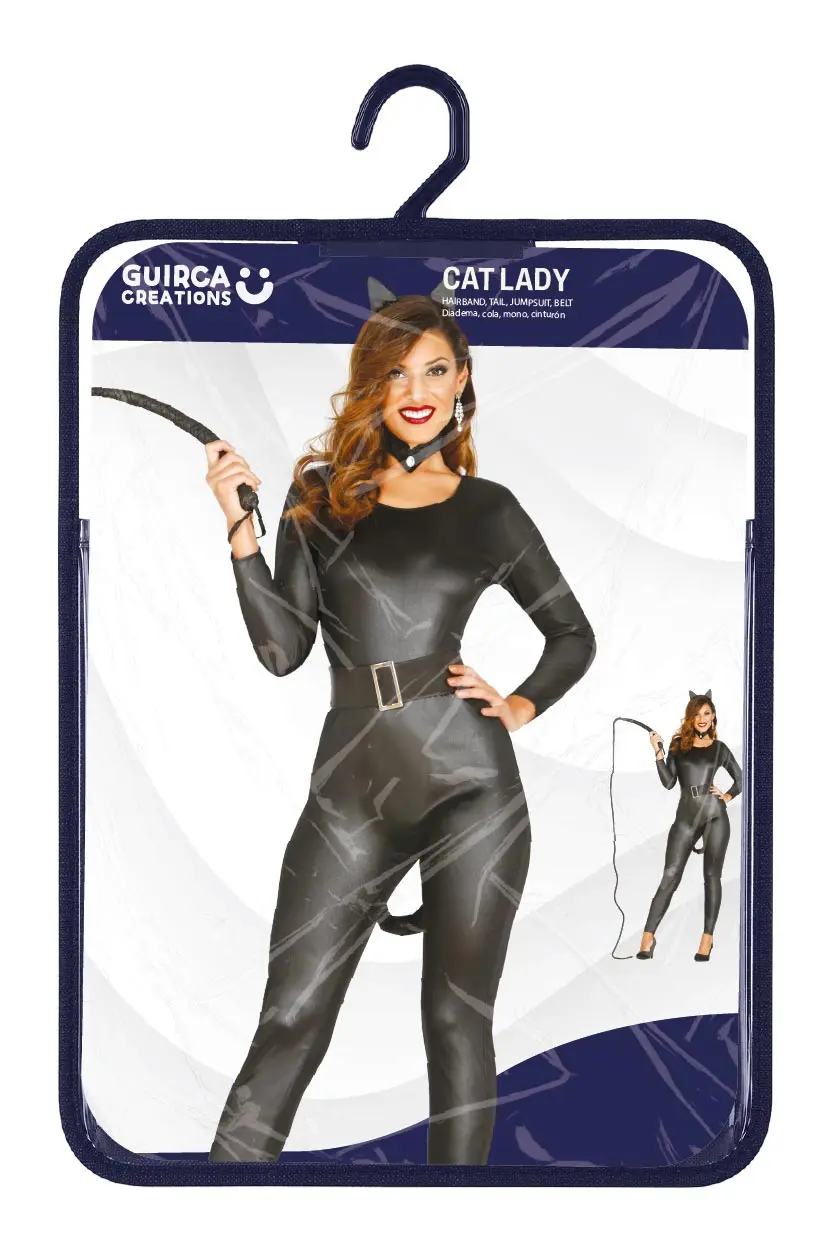 Sort kat – kostume til damer, model 80751