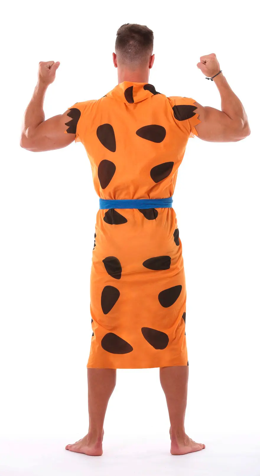 Huleboer – kostume til herrer, orange og sort