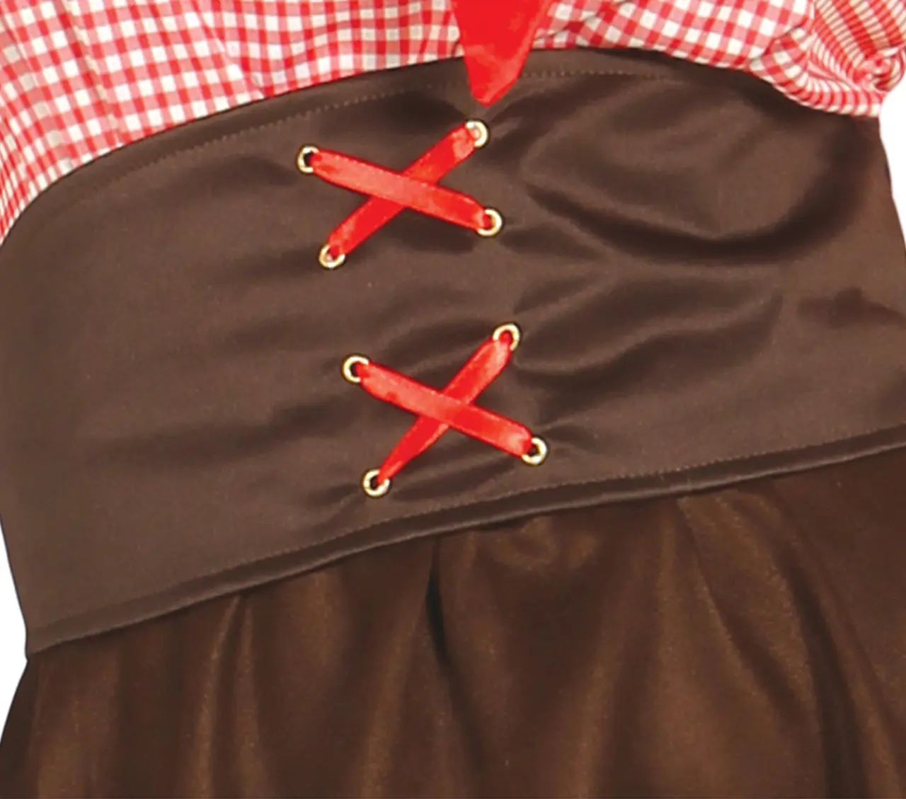 Cowgirl – kostume til damer, brun og rød