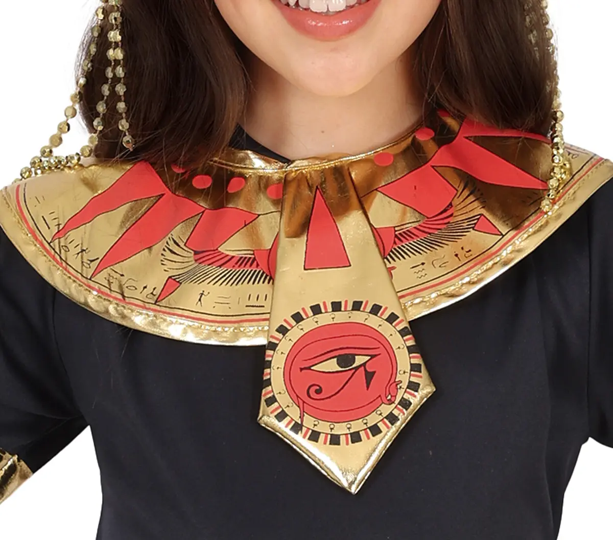Egyptisk – kostume til piger, sort og guld, model 81020