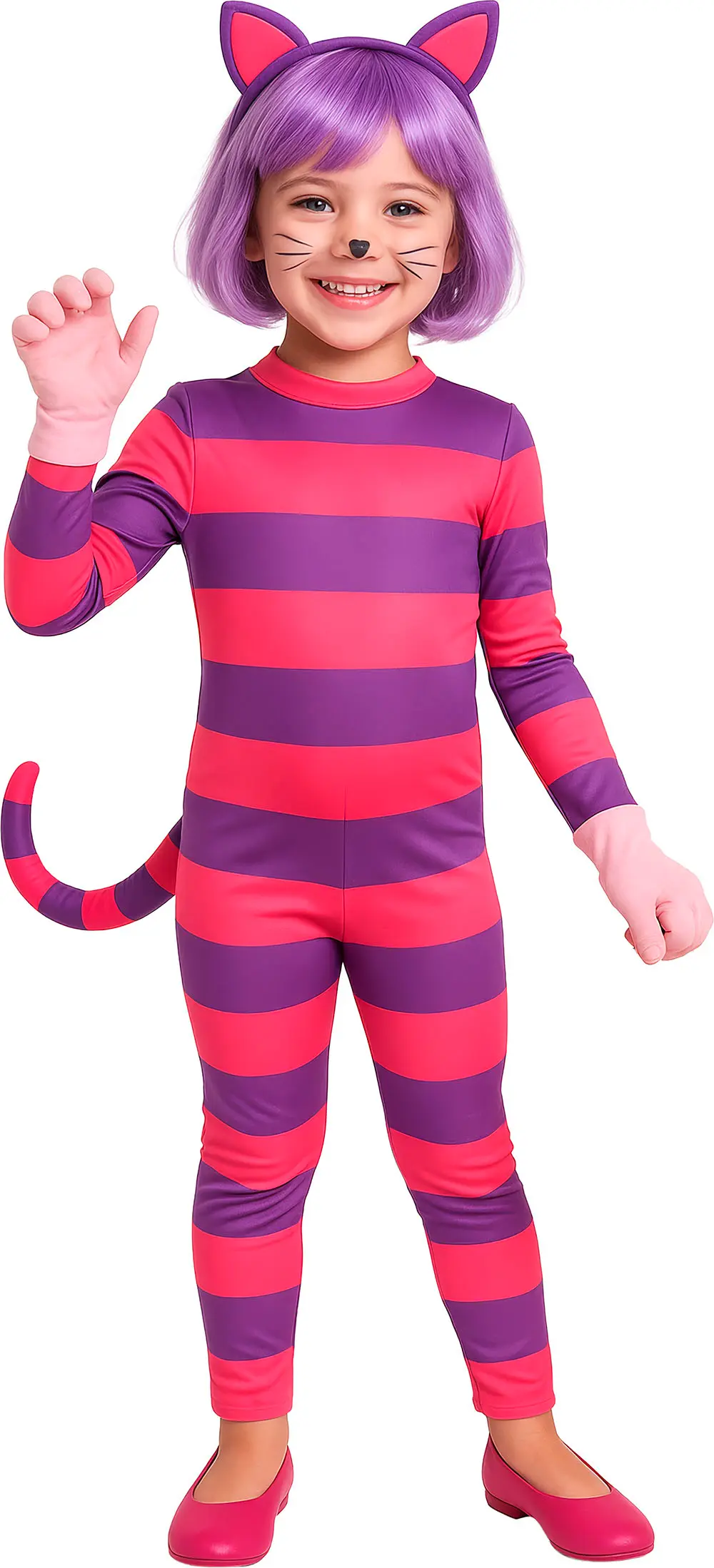 Smilende kat – kostume til piger