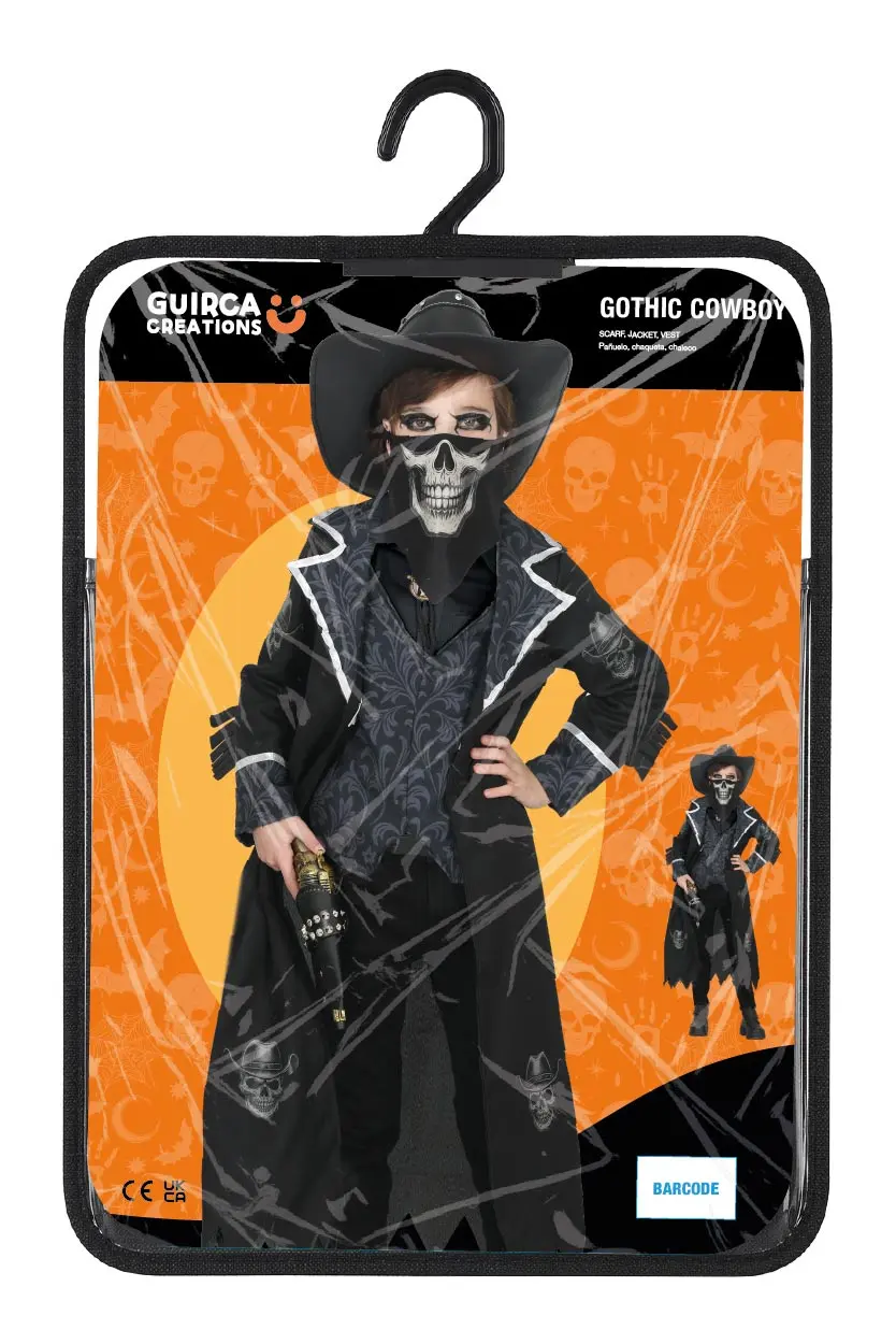 Gotisk cowboy – kostume til børn