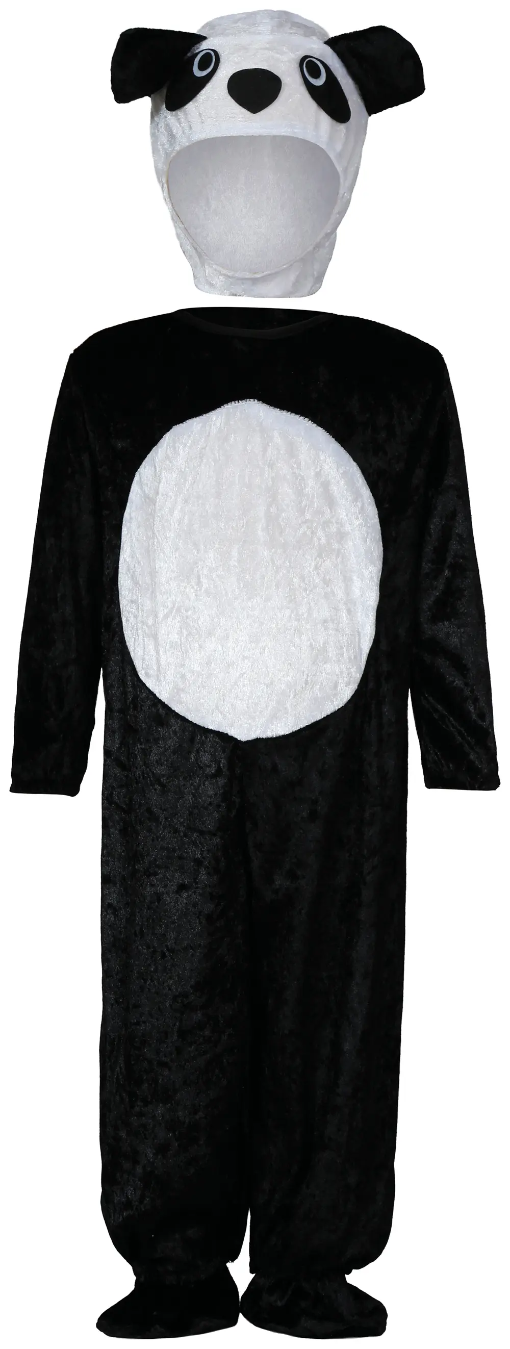 Panda – kostume til baby, sort og hvid