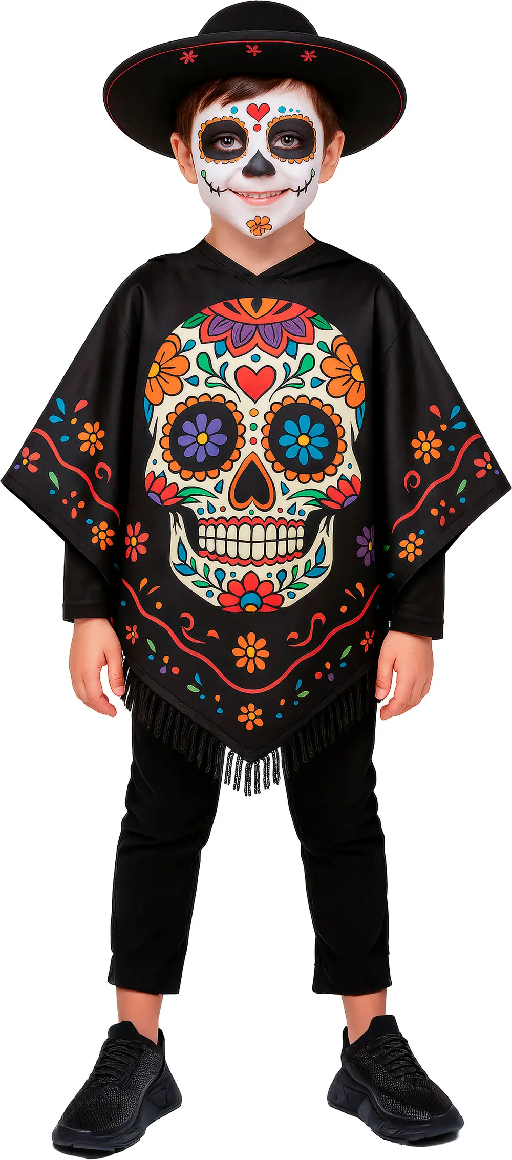 Catrina-poncho – kostume til børn