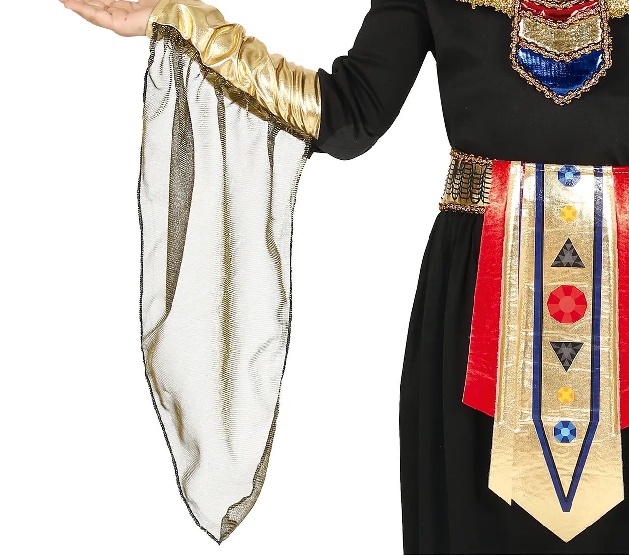 Egyptisk – kostume til piger, sort og guld, model 83548