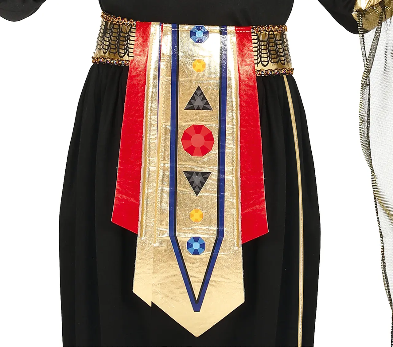 Egyptisk – kostume til piger, sort og guld, model 83548