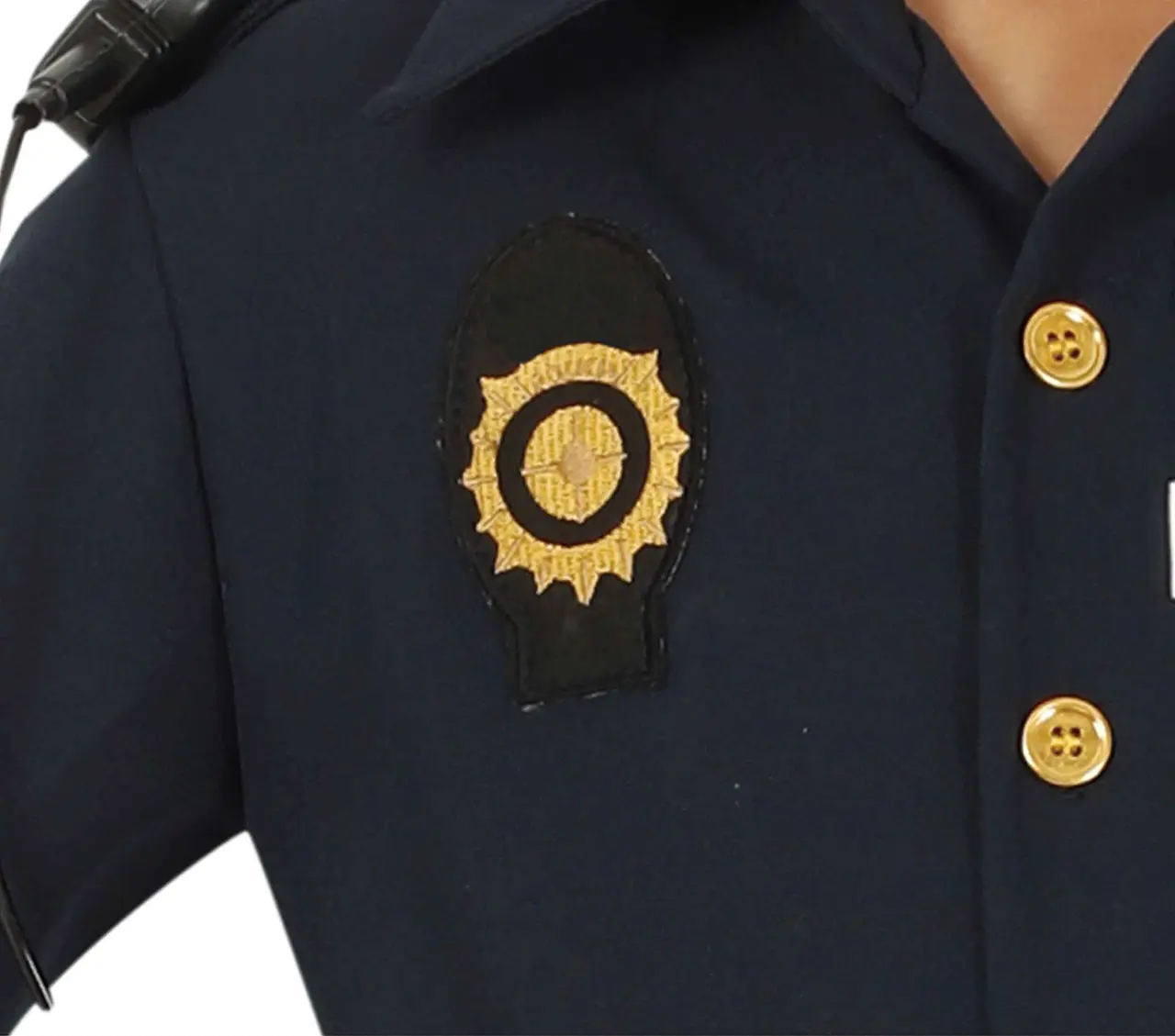 Politi – kostume til drenge, blå, model 83742