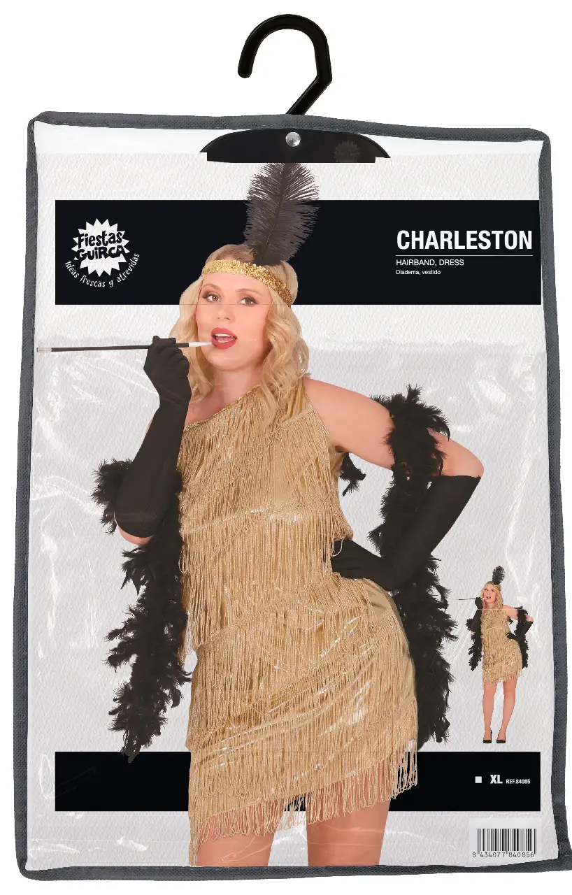 Charleston – kostume til damer, guld