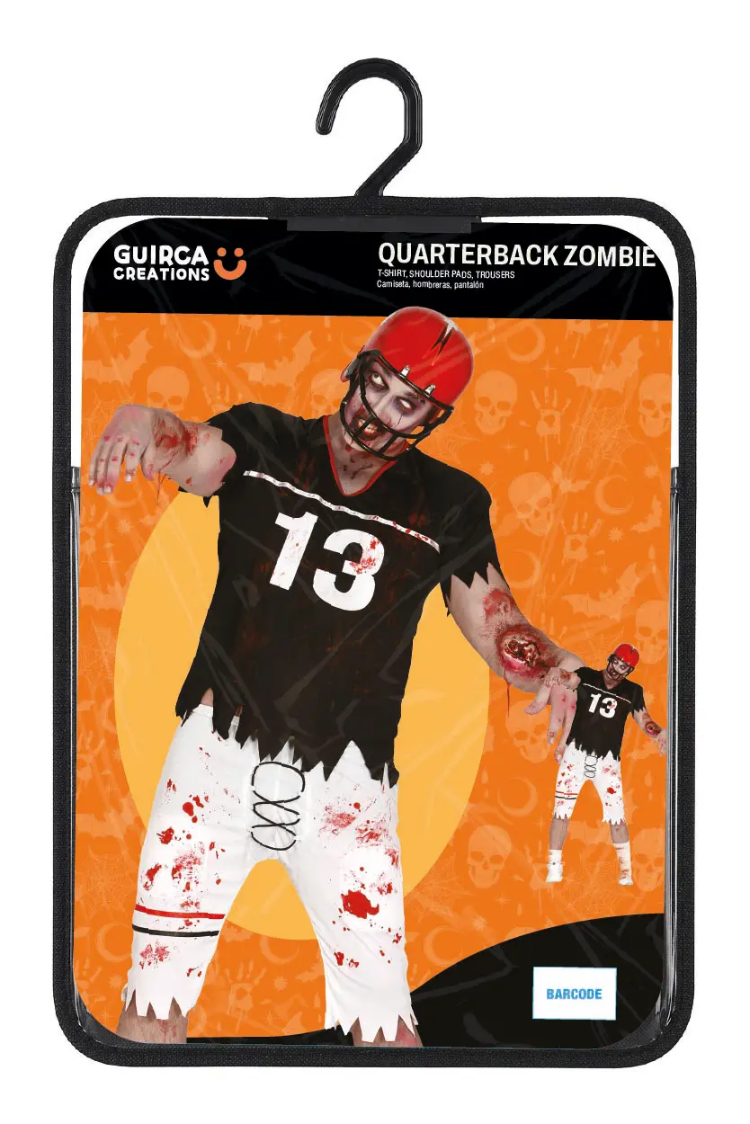 Quarterback-zombie – kostume til herrer