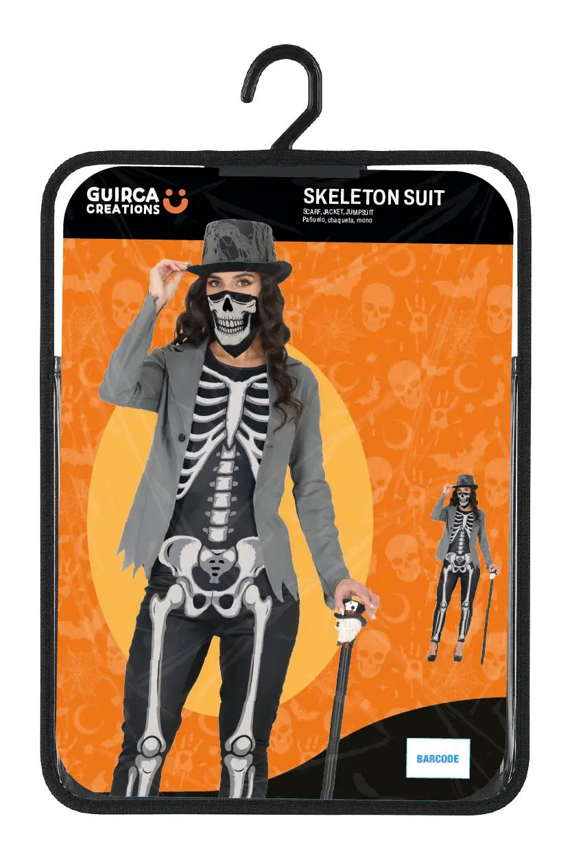 Skeletjakkesæt – kostume til damer