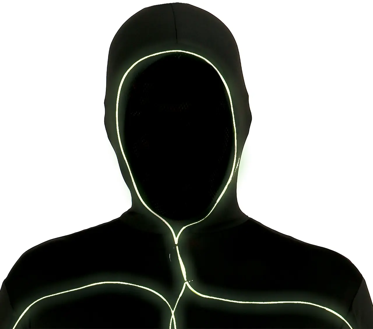 Blacklight-mand – kostume til voksne