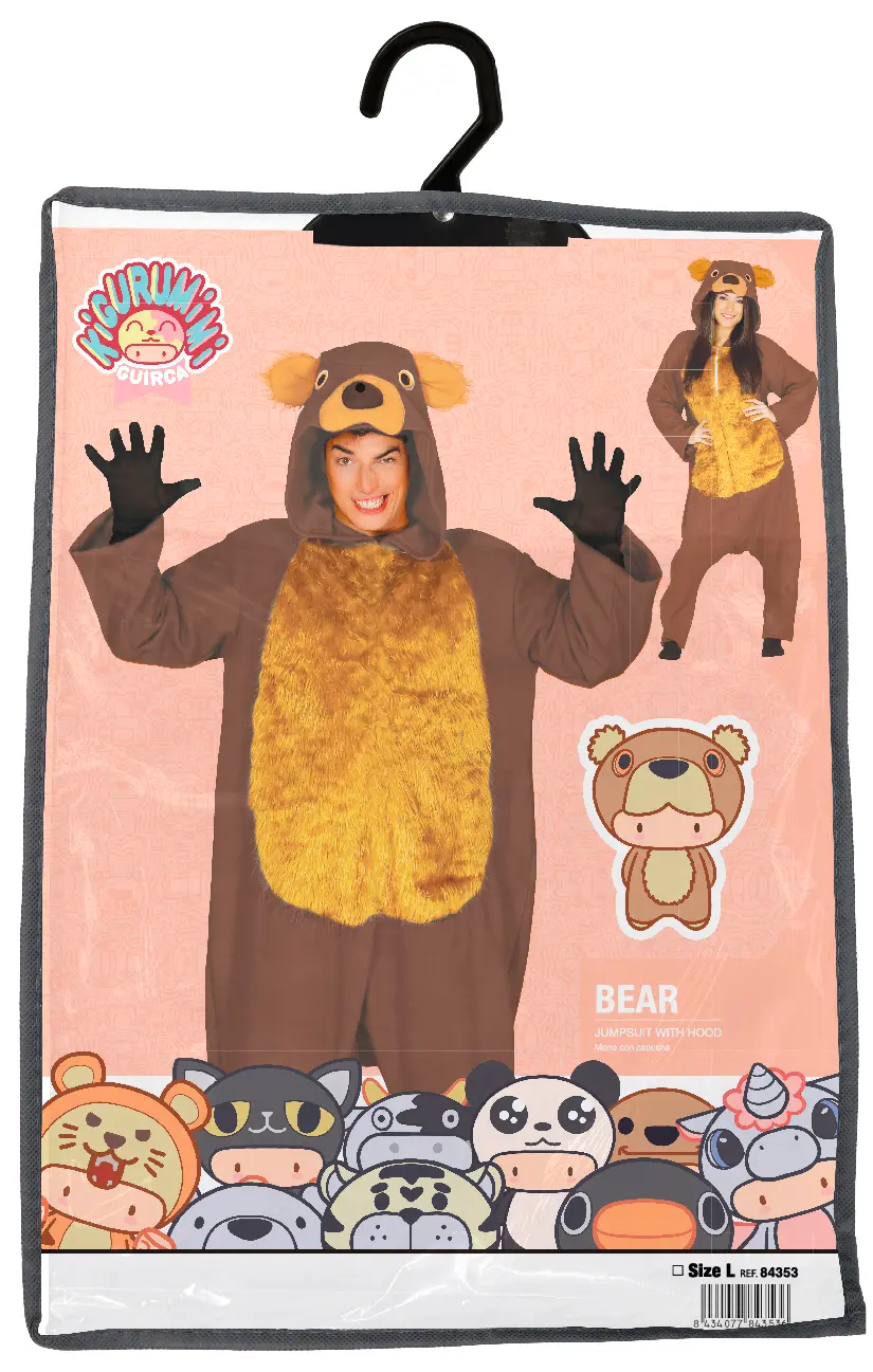 Bjørne-kigurumi – kostume til voksne