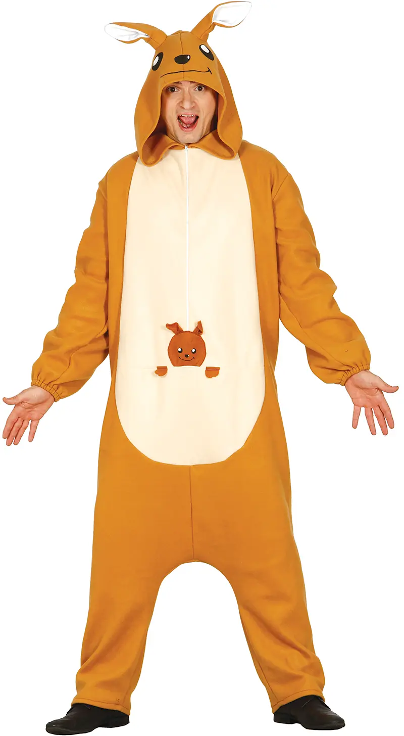 Kænguru-kigurumi – kostume til voksne