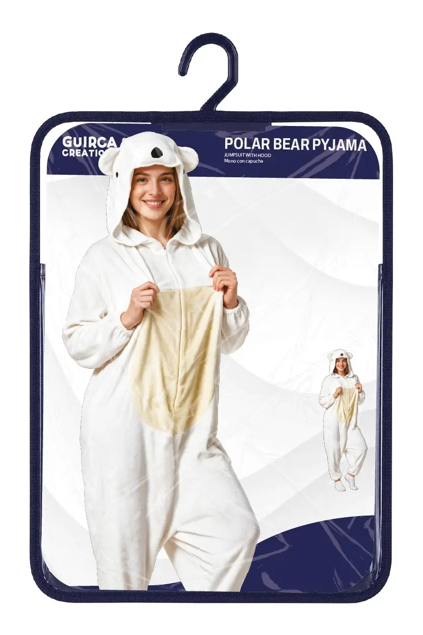 Isbjørn-kigurumi – kostume til voksne