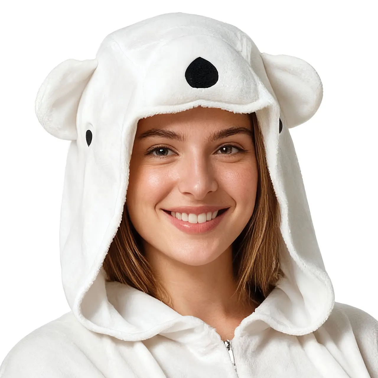 Isbjørn-kigurumi – kostume til voksne
