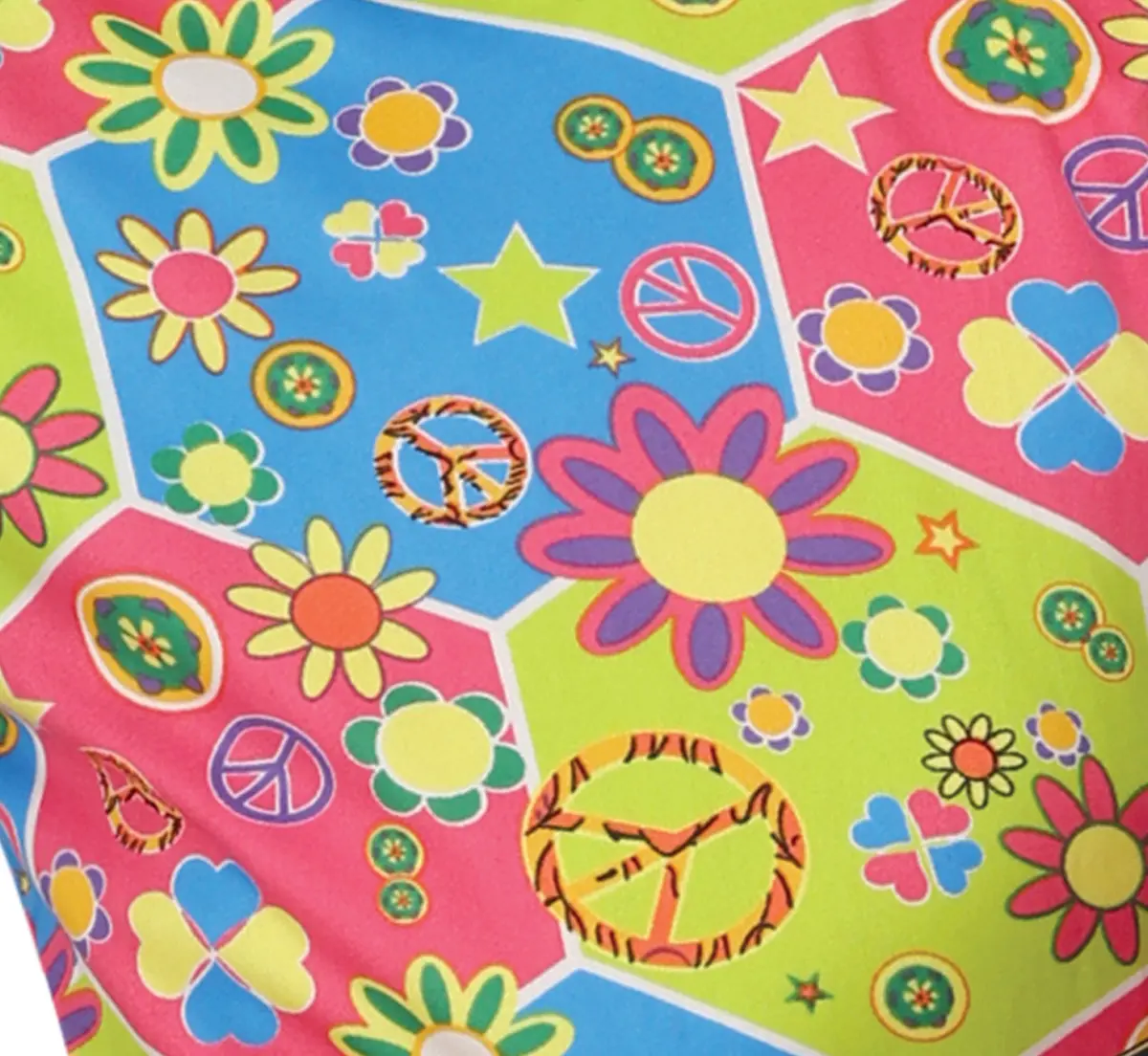 Hippie – kostume til drenge, grøn og flerfarvet