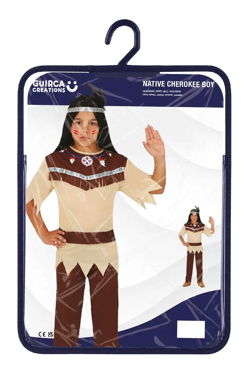 Cherokee-indianer – kostume til drenge