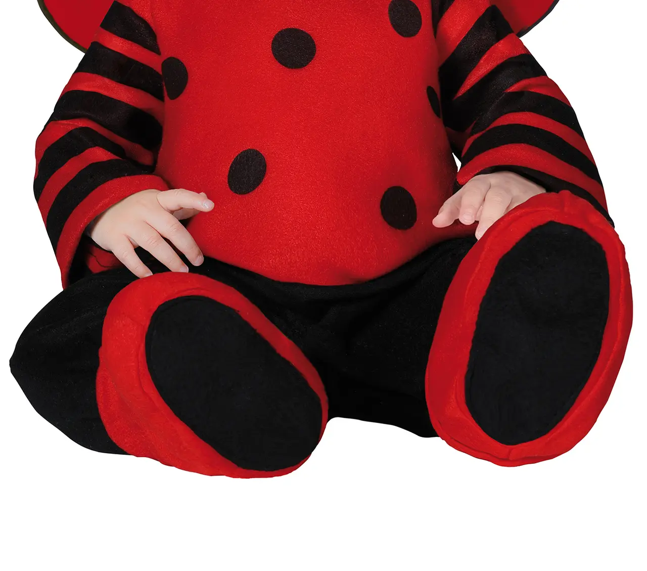 Mariehøne – kostume til baby, sort og rød, model 85973