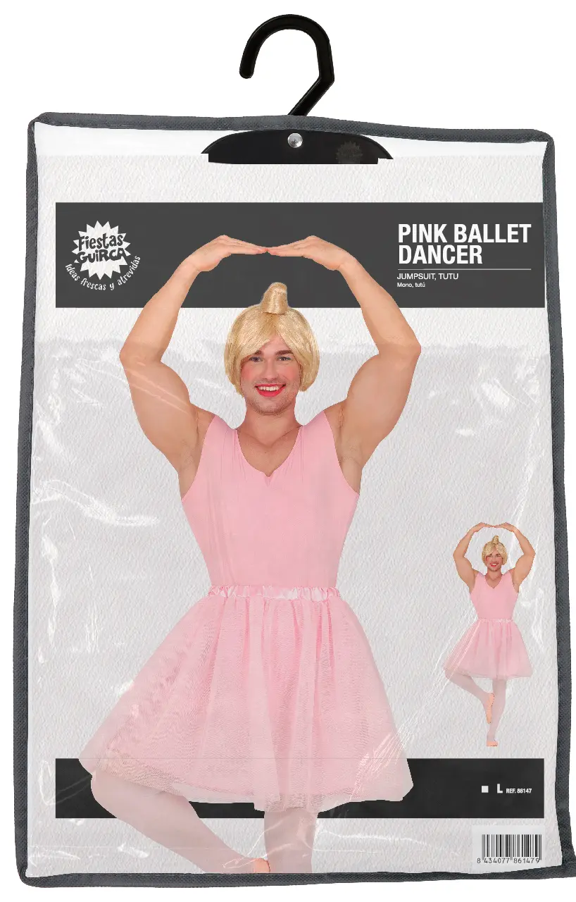 Lyserød balletdanser – kostume til herrer