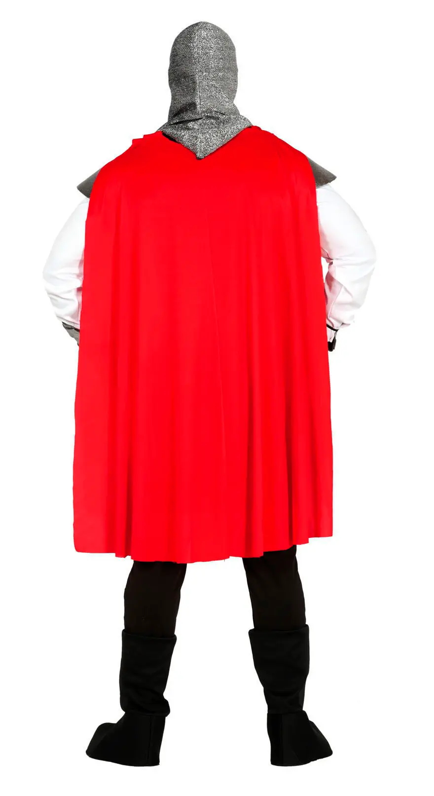 Middelalderridder – kostume til herrer, sort og rød, model 86336