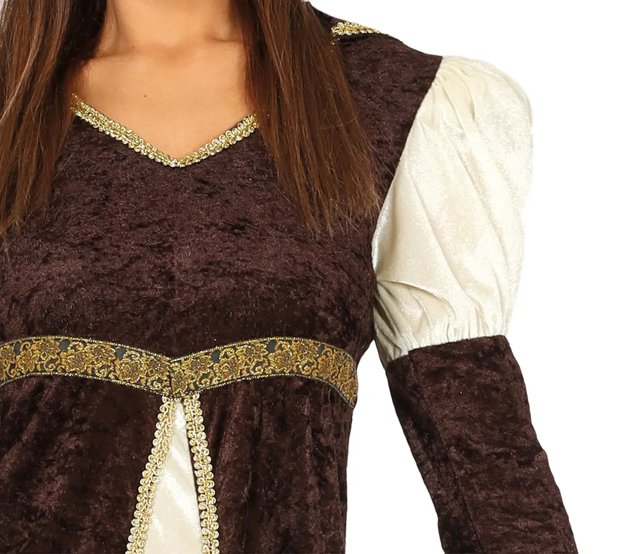 Prinsesse – kostume til damer, brun og beige