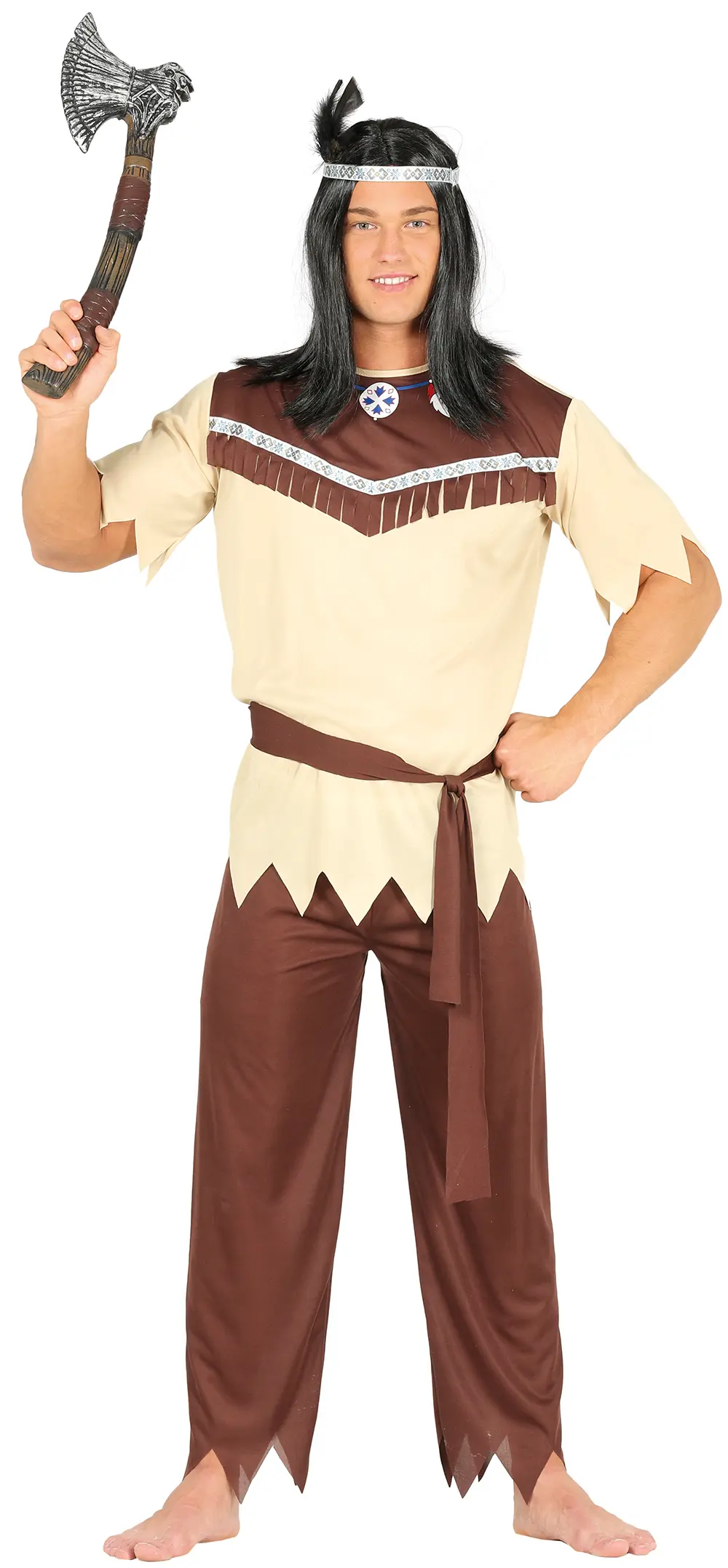 Indisk – kostume til herrer, beige og brun