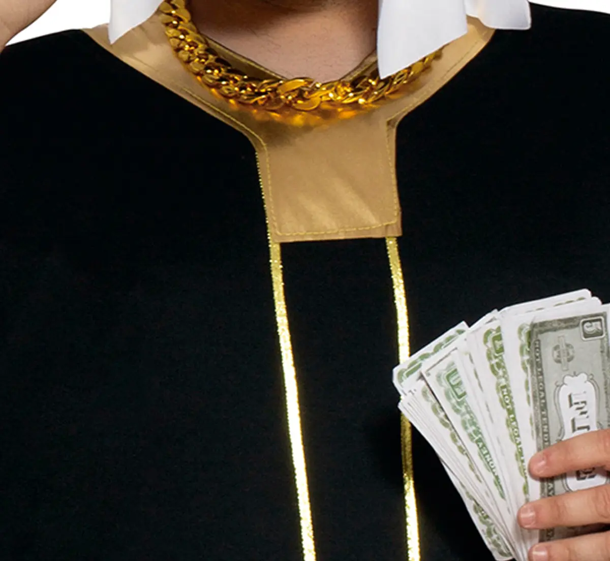 Sheik – kostume til herrer, sort og guld