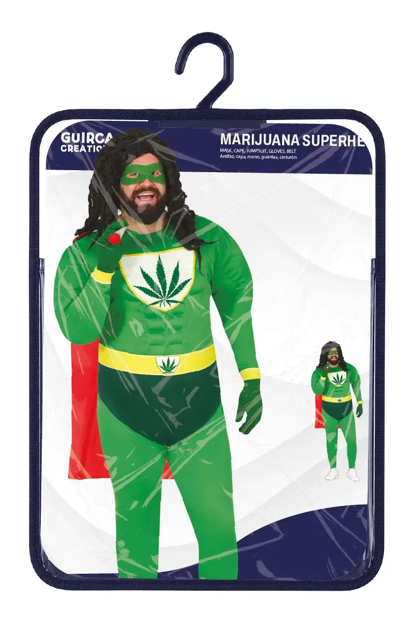 Marihuana-superhelt – kostume til herrer